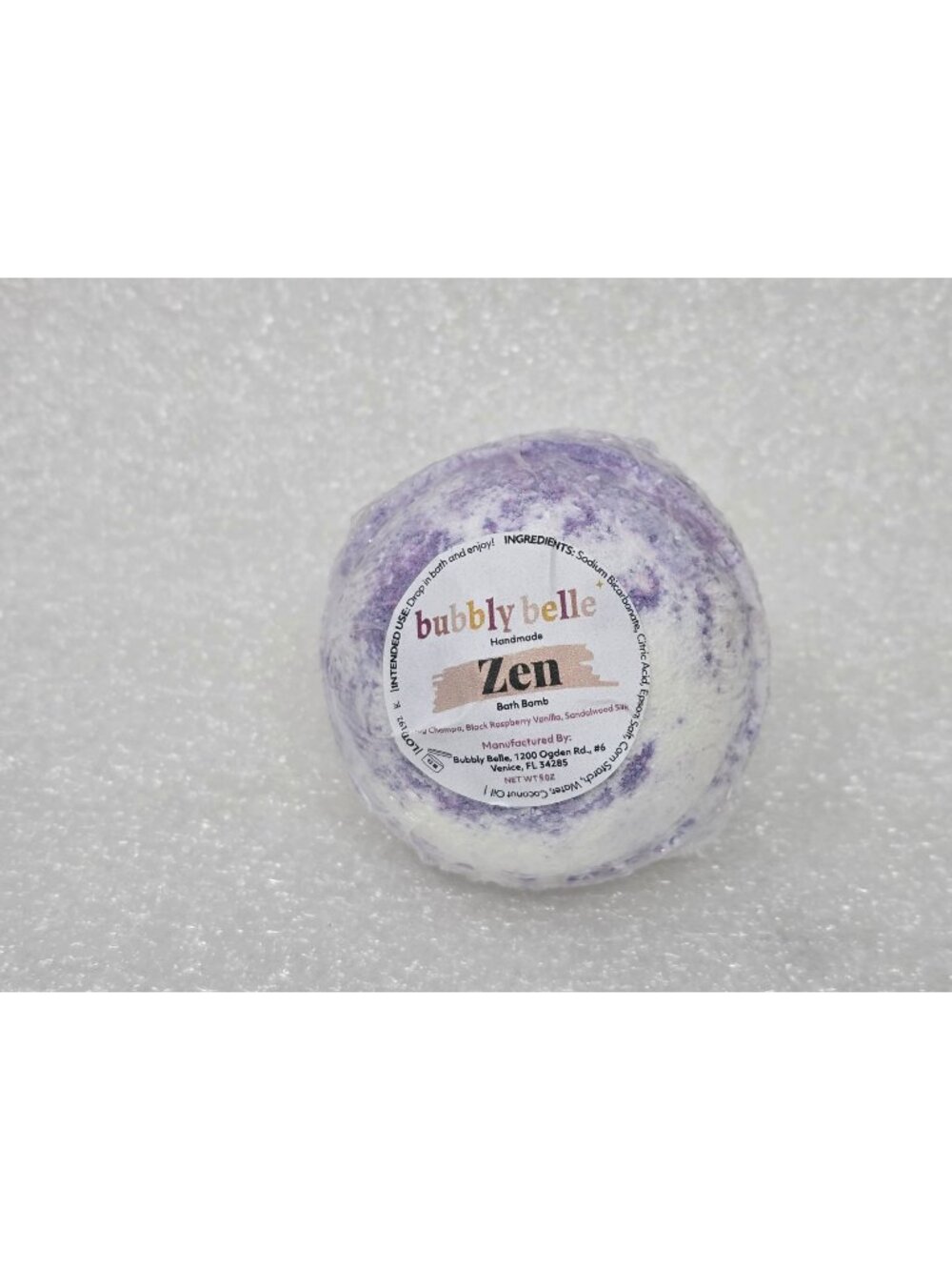 Bubbly Belle Handmade Zen Bath Bomb Relaxing Fragrance Aromatherapy 5 Oz